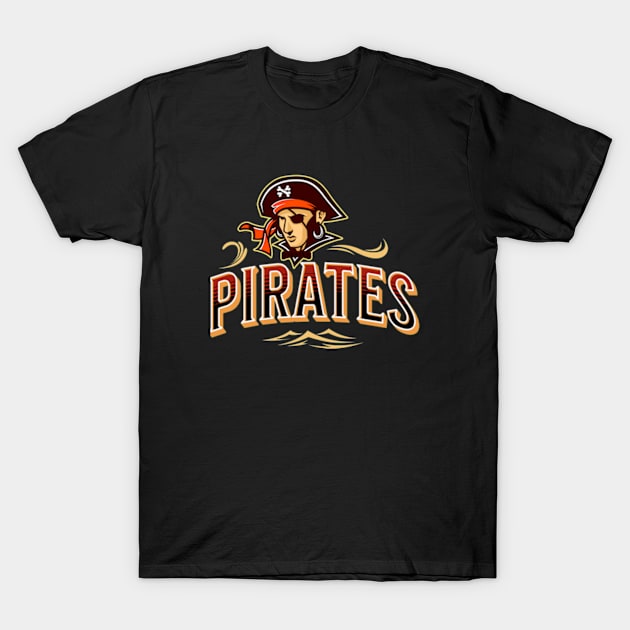 Pirate Patch Kid T-Shirt by bert englefield 